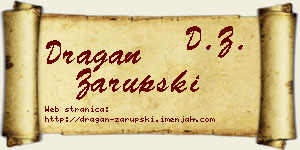 Dragan Zarupski vizit kartica